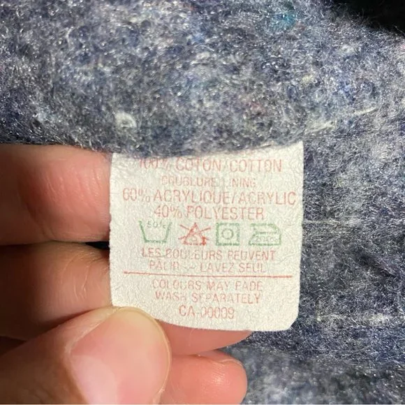 Vintage LEE Storm Rider Denim Blanket Lined Trucker Jacket Size 44 / L - Picture 11 of 16